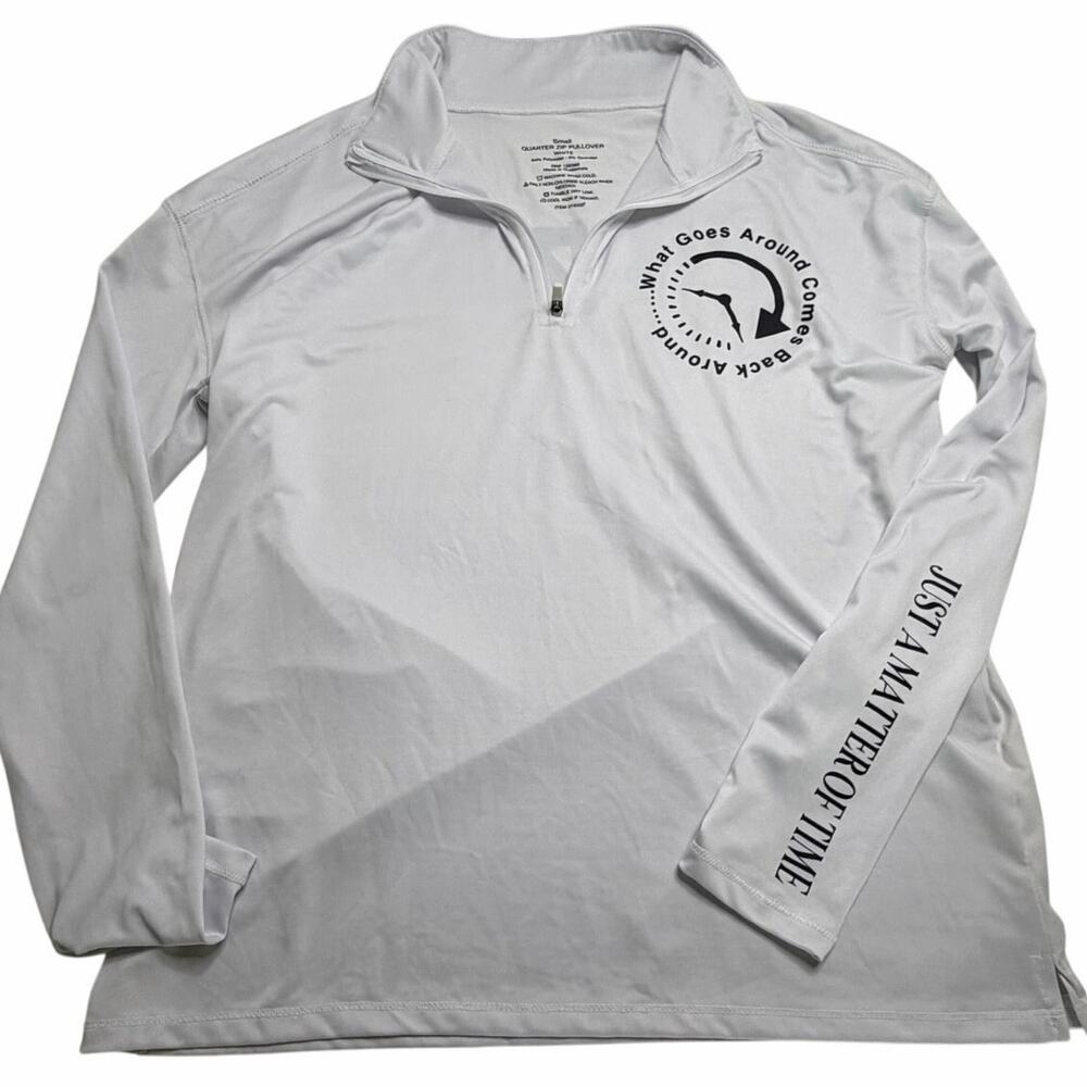 Activewear quarter-zip pullover White Size Small